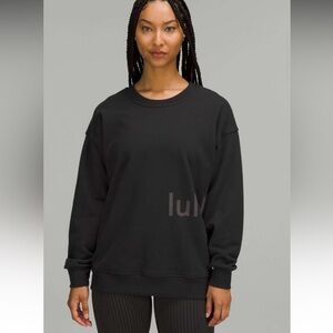 lululemon athletica Black Crewneck Oversized Sweatshirt